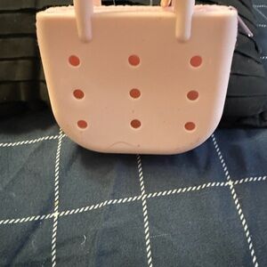 Elegant yellow  Tote Bag keychain and bag charm